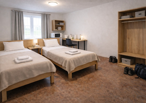 Monteurzimmer für 2 Personen – günstig & sauber - Frankfurt Friedberg - 1/3